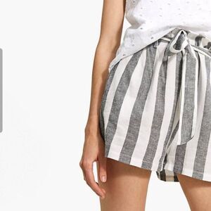 Stradivarius Striped Shorts with Belt